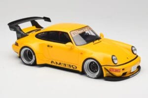 Porsche 911 964 RWB Keema Yellow GT Spirit 1:18 GT492 Pryskyřice – obrázek 4 z 6
