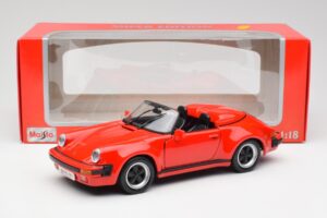 Porsche 911 964 Speedster Červený Maisto 1:18 37800-M2 Kov – obrázek 8 z 8