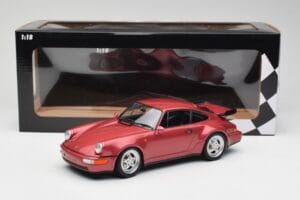 Porsche 911 964 Turbo Červený Minichamps 1:18 155069102 Kov – obrázek 6 z 6