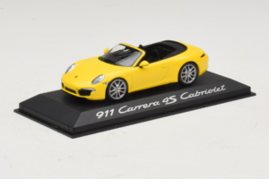 Porsche 911 991 Carrera 4S Kabriolet Žlutý Minichamps 1:43 WAP0201120C Kov – obrázek 2 z 5