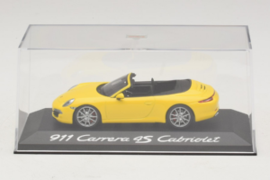 Porsche 911 991 Carrera 4S Kabriolet Žlutý Minichamps 1:43 WAP0201120C Kov – obrázek 4 z 5