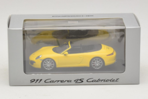 Porsche 911 991 Carrera 4S Kabriolet Žlutý Minichamps 1:43 WAP0201120C Kov – obrázek 5 z 5