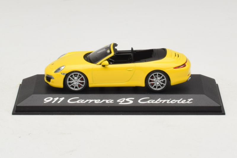 Porsche 911 991 Carrera 4S Kabriolet Žlutý Minichamps 1:43 WAP0201120C Kov