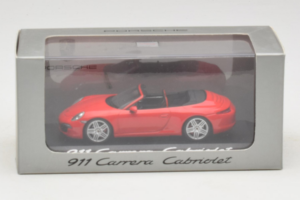 Porsche 911 991 Carrera Kabriolet Červený Minichamps 1:43 WAP0200120C Kov – obrázek 4 z 4