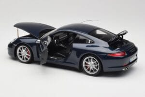 Porsche 911 991 Carrera S Blue Metallic Minichamps 1:18 WAP0210200C Kov – obrázek 5 z 8