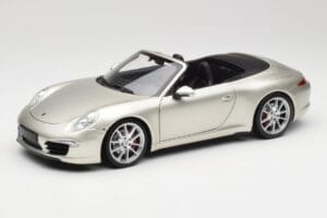 Porsche 911 991 Carrera S Kabriolet GT Stříbrný Metalíza Minichamps 1:18 100061030 Kov