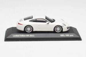 Porsche 911 991 Carrera S Bílý IAA Frankfurt 2011 Minichamps 1:43 WAX20100090 Kov – obrázek 3 z 5
