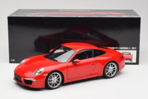 Porsche 911 991 Carrera S Guards Červený Minichamps 1:18 100061020 Kov – obrázek 8 z 8
