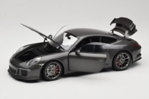 Porsche 911 991 GT3 Grey Metallic Minichamps 1:18 110062720 Kov – obrázek 2 z 8