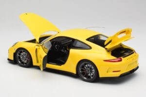 Porsche 911 991 GT3 Racing Žlutý & Stříbrná Kola Minichamps 1:18 110062722 Kov – obrázek 5 z 8