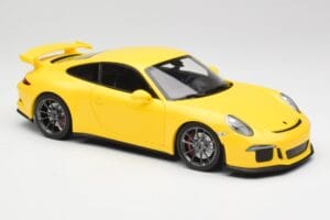 Porsche 911 991 GT3 Racing Žlutý & Stříbrná Kola Minichamps 1:18 110062722 Kov – obrázek 6 z 8
