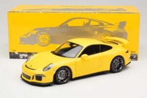 Porsche 911 991 GT3 Racing Žlutý & Stříbrná Kola Minichamps 1:18 110062722 Kov – obrázek 8 z 8