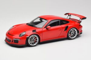 Porsche 911 991 GT3 RS Guards Červený Stříbrná Kola AUTOart 1:18 78165 Kov