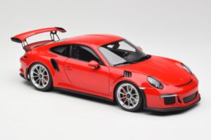 Porsche 911 991 GT3 RS Guards Červený Stříbrná Kola AUTOart 1:18 78165 Kov – obrázek 6 z 8