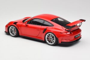 Porsche 911 991 GT3 RS Guards Červený Stříbrná Kola AUTOart 1:18 78165 Kov – obrázek 7 z 8