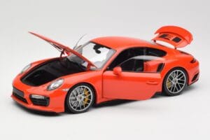 Porsche 911 991 Turbo S Lava Orange Minichamps 1:18 110067120 Kov – obrázek 2 z 8