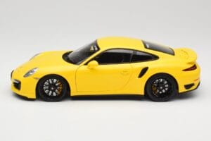 Porsche 911 991 Turbo S Žlutý S Černými Koly Minichamps 1:18 110062321 Kov – obrázek 4 z 8