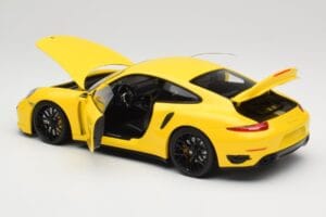 Porsche 911 991 Turbo S Žlutý S Černými Koly Minichamps 1:18 110062321 Kov – obrázek 5 z 8