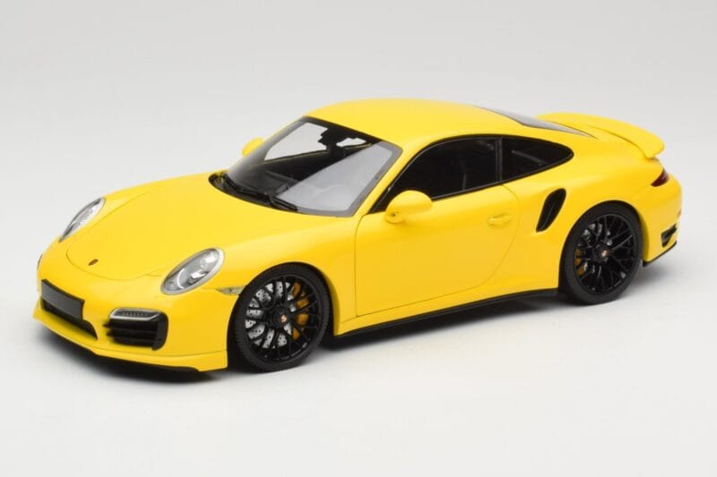 Porsche 911 991 Turbo S Žlutý S Černými Koly Minichamps 1:18 110062321 Kov