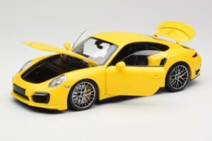 Porsche 911 991 Turbo S Žlutý Se Stříbrnými Koly Minichamps 1:18 110062322 Kov – obrázek 2 z 8