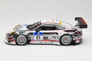 Porsche 911 991.1 GT3 R #21 WTM Racing J. Stursberg / V. Krumbach 24h Nurburgring 2016 Minichamps 1:18 155166021 Kov – obrázek 3 z 6