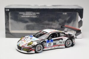 Porsche 911 991.1 GT3 R #21 WTM Racing J. Stursberg / V. Krumbach 24h Nurburgring 2016 Minichamps 1:18 155166021 Kov – obrázek 6 z 6