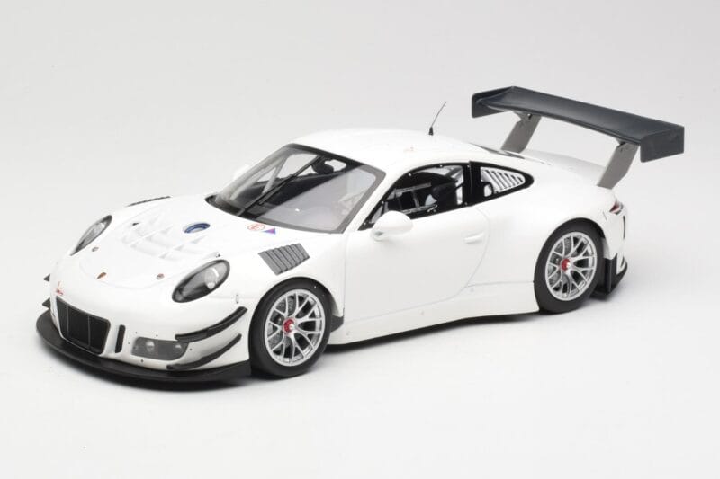 Porsche 911 991.1 GT3 R Bílý Se Stříbrnými Koly Minichamps 1:18 153166000 Kov