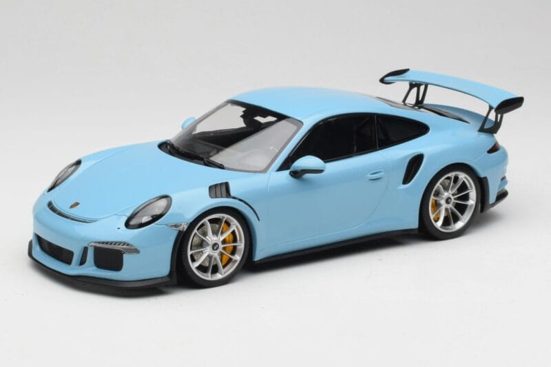 Porsche 911 991.1 GT3 RS Modrý Matná Kola Minichamps 1:18 153066235 Kov