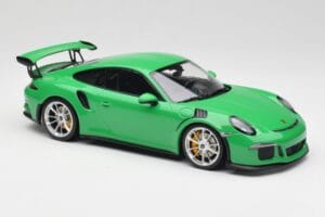Porsche 911 991.1 GT3 RS Lizard Zelený & Stříbrná Kola Minichamps 1:18 153066229 Kov – obrázek 4 z 6