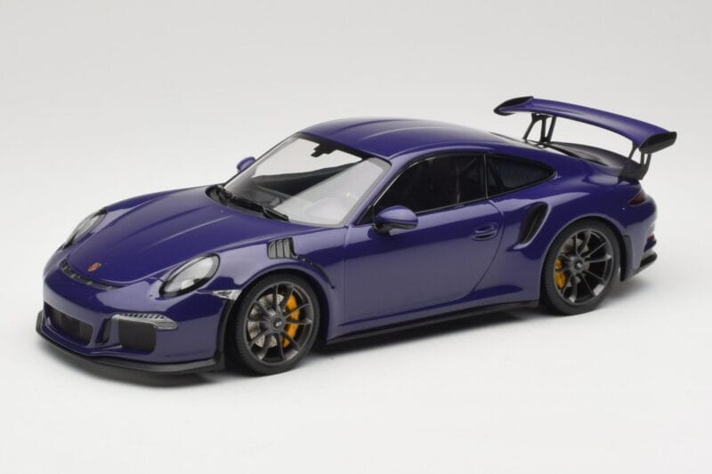 Porsche 911 991.1 GT3 RS Ultraviolet Minichamps 1:18 155066221 Kov