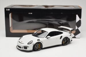 Porsche 911 991.1 GT3 RS Bílý Černá Kola Minichamps 1:18 153066224 Kov – obrázek 6 z 6