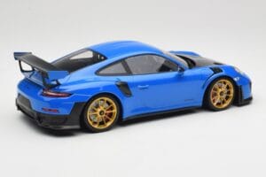 Porsche 911 991.2 GT2 RS Modrý se Zlatými Koly Minichamps 1:18 155068302 Kov – obrázek 2 z 6