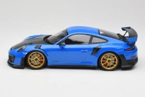 Porsche 911 991.2 GT2 RS Modrý se Zlatými Koly Minichamps 1:18 155068302 Kov – obrázek 3 z 6