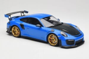 Porsche 911 991.2 GT2 RS Modrý se Zlatými Koly Minichamps 1:18 155068302 Kov – obrázek 4 z 6