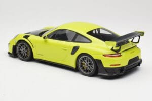 Porsche 911 991.2 GT2 RS Limetkově Zelený se Stříbrnými Koly Minichamps 1:18 155068309 Kov – obrázek 5 z 6