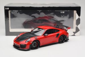 Porsche 911 GT2 RS 991.2 Červený Černá Kola Minichamps 1:18 155968307 Kov – obrázek 6 z 6