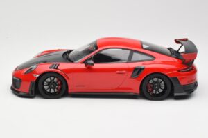 Porsche 911 GT2 RS 991.2 Červený Černá Kola Minichamps 1:18 155068307 Kov – obrázek 3 z 6