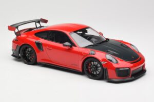 Porsche 911 GT2 RS 991.2 Červený Černá Kola Minichamps 1:18 155068307 Kov – obrázek 4 z 6