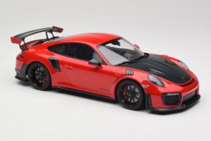 Porsche 911 GT2 RS 991.2 Červený Černá Kola Minichamps 1:18 155968307 Kov – obrázek 4 z 6