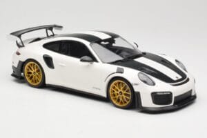 Porsche 911 991.2 GT2 RS Weissach Package Bílý Se Zlatými Koly Minichamps 1:18 153068308 Kov – obrázek 4 z 6
