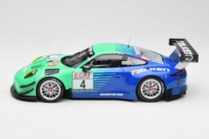 Porsche 911 991.2 GT3 R #4 Falken K. Bachler / M. Ragginger VLN Winner Round 6 2018 Minichamps 1:18 153186994 Kov – obrázek 3 z 6