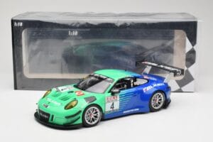 Porsche 911 991.2 GT3 R #4 Falken K. Bachler / M. Ragginger VLN Winner Round 6 2018 Minichamps 1:18 153186994 Kov – obrázek 6 z 6