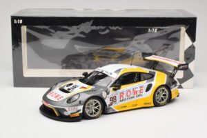 Porsche 911 991.2 GT3 R Rowe Racing #98 N. Muller / R. Dumas / M. Jaminet 24 Hours of Spa 2019 Minichamps 1:18 155196098 Kov – obrázek 6 z 6