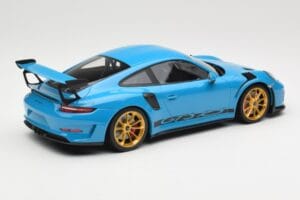 Porsche 911 991.2 GT3 RS Modrý se Zlatými Koly Minichamps 1:18 155068222 Kov – obrázek 2 z 6