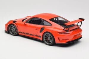 Porsche 911 991.2 GT3 RS Lava Orange & Stříbrná Kola Minichamps 1:18 155068225 Kov – obrázek 5 z 6
