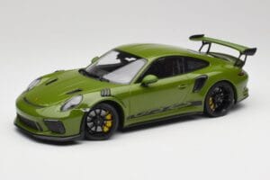 Porsche 911 991.2 GT3 RS Lizard Zelený S Černými Koly Minichamps 1:18 155068233 Kov