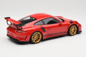 Porsche 911 991.2 GT3 RS Červený se Zlatými Koly Minichamps 1:18 155068220 Kov – obrázek 2 z 6