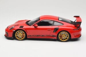 Porsche 911 991.2 GT3 RS Červený se Zlatými Koly Minichamps 1:18 155068220 Kov – obrázek 3 z 6