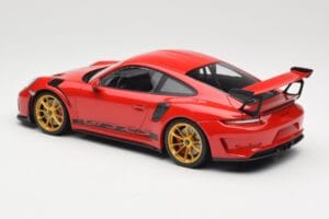 Porsche 911 991.2 GT3 RS Červený se Zlatými Koly Minichamps 1:18 155068220 Kov – obrázek 5 z 6