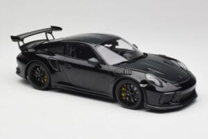 Porsche 911 991.2 GT3 RS Weissach Package Černý & Černá Kola Minichamps 1:18 153068228 Kov – obrázek 4 z 6
